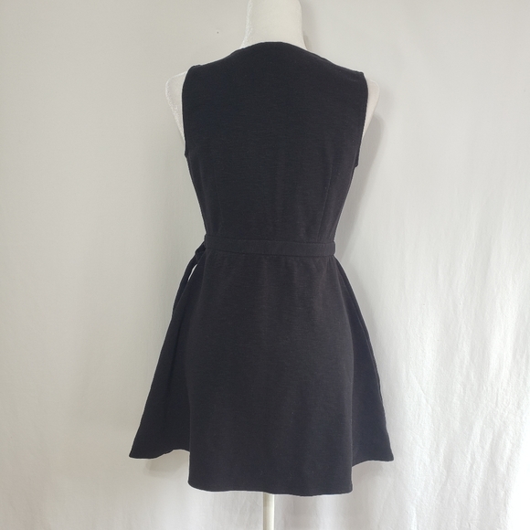 J Crew Black Ponte Wrap Dress - Picture 4 of 7